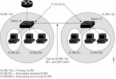 Manually Configure PVLANS on all Switches in the Layer 2 Network