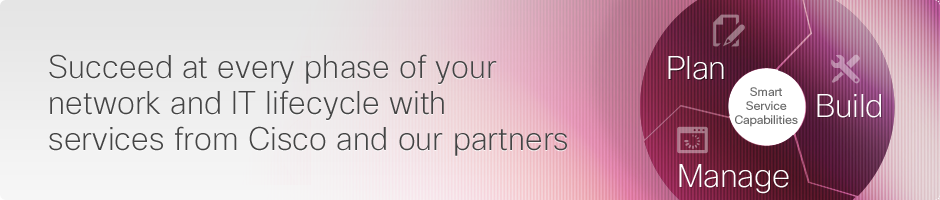 Cisco smart services capabilities help you create a more reliable and manageable network.