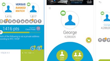 Test your Cisco knowledge. Cisco Geek Factor trivia app offers a head-to-head competition mode. Try it!