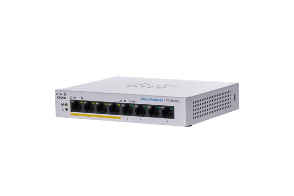 مبدّلات Cisco Business 110 Series Unmanaged Switches غير المُدارة