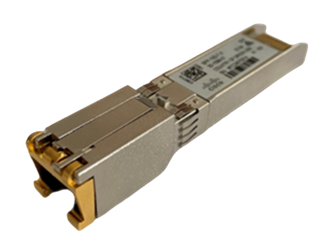Cisco SFP+ 10GBASE-T module with RJ-45 connector