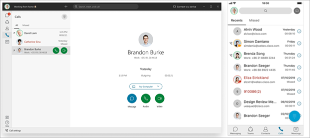 All the calling features you need on desktop and mobile with Webex