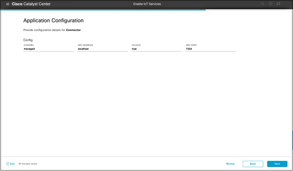 Adding configurations to your IOx application