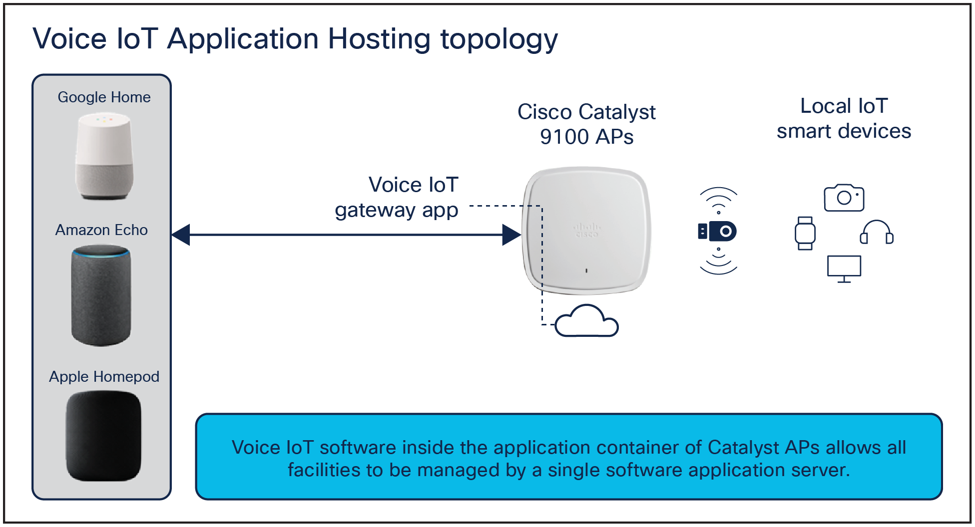 Voice IoT software topology