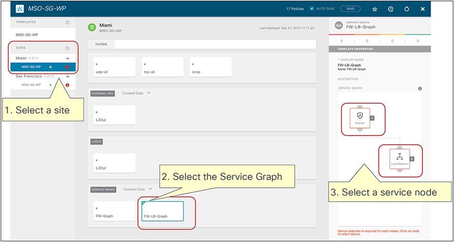 Select the service-graph object