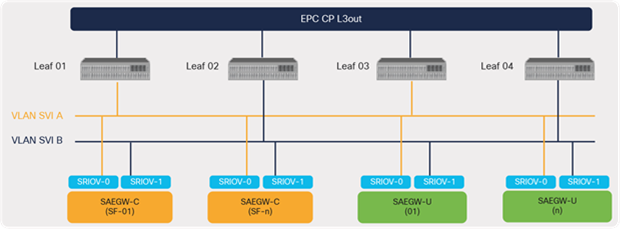 L3 external interface for EPC peering
