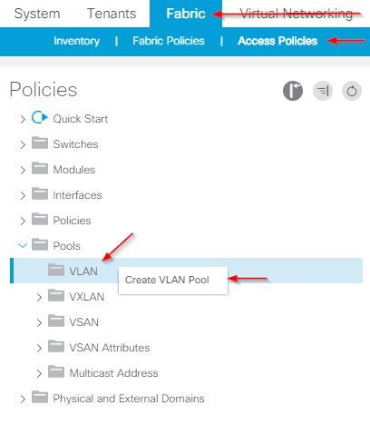 VMM domain integration with ACI and UCS B Series - Create a dynamic VLAN pool