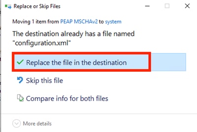 Replace File Section