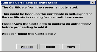 Cisco Real Time Monitor Tool (RTMT) – Add the Certificate to Trust Store