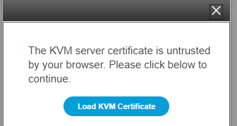 Configure IMM - Load KVM Certificate