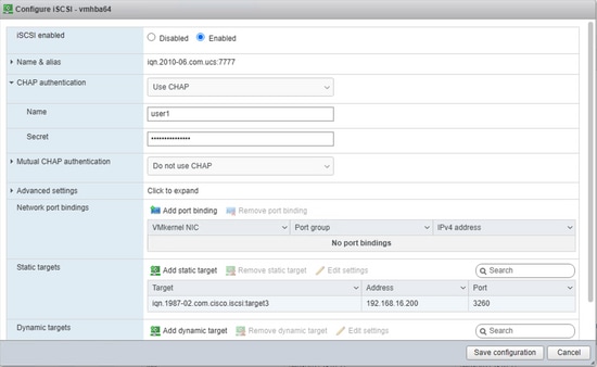 Boot from iscsi Target with MPIO - Configure iscsi to use chap