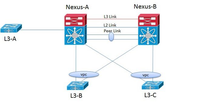 Supported Topologies for Routing in a vPC Environment