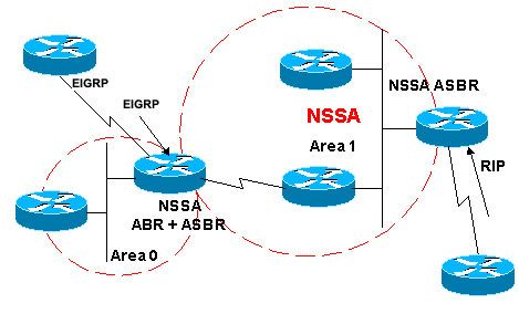 区域1 NSSA无重分发选项
