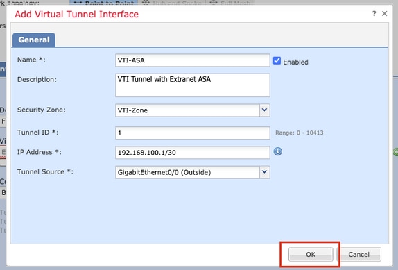 Add Virtual Tunnel Interface