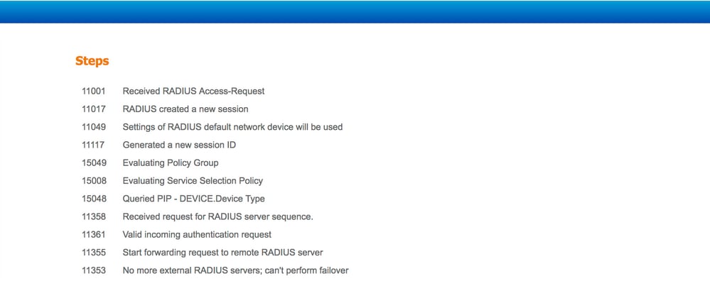 Troubleshoot Dead External RADIUS Servers and Failover Issues in ISE