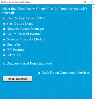 Cisco Secure Client installer