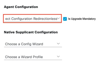 Client Provisioning Policy Agent Configuration