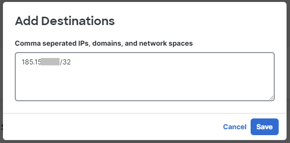 Secure Access - RA VPN Exclusion List