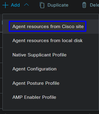 ISE - Agent resources from Cisco Site