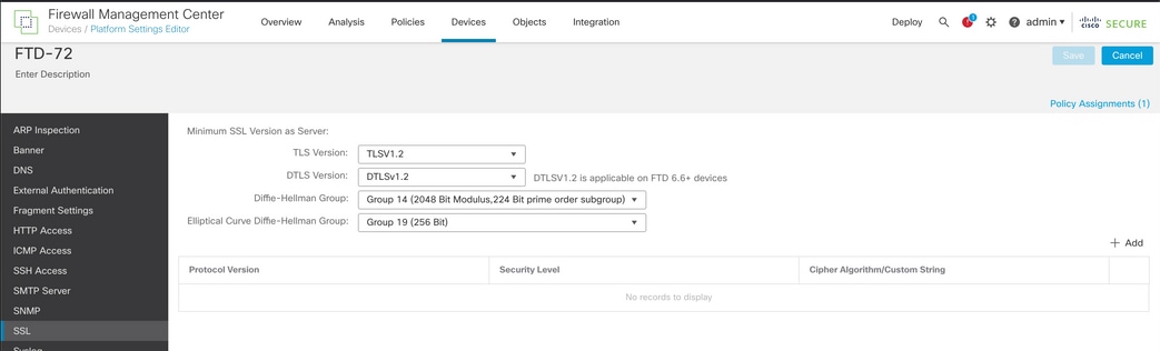 SSL Secure Configuration