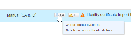 CA Certificate Status