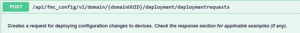 Request for Deploying Configuration Changes