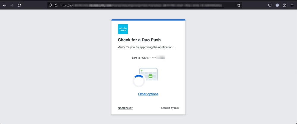 Verify Duo push test