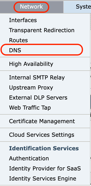Image-GUI - Configure DNS settings