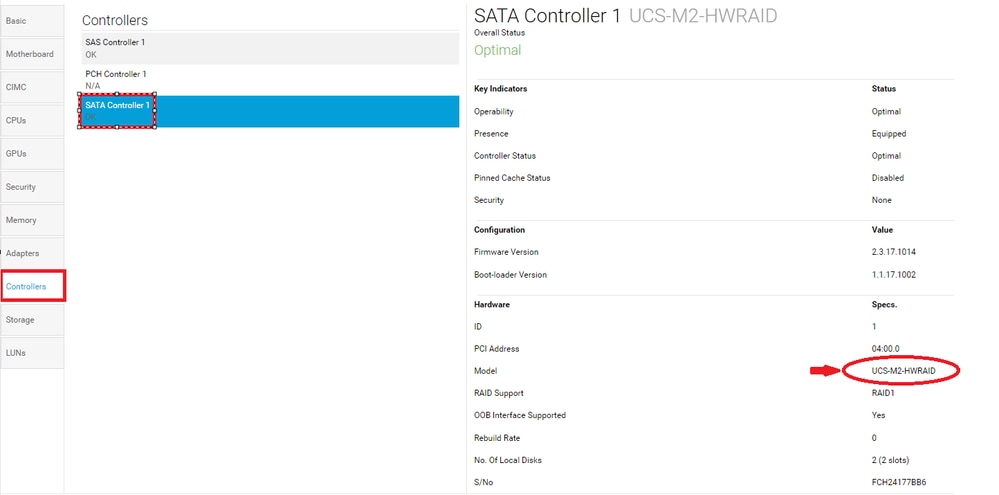 Select the SATA Controller 1