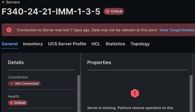 Connection to Server Was Lost IMM