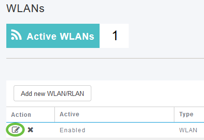 Choose the WLAN on which you want to enable multicast to unicast feature and click edit. 