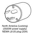 North America NEMA L6 20 Plug
