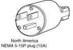 North America NEMA 5 15P Plug