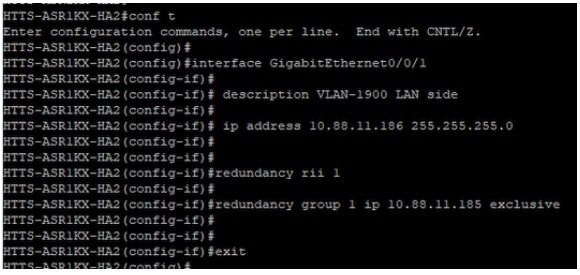 LAN side Virtual IP (VIP) configuration on CUBE-2.