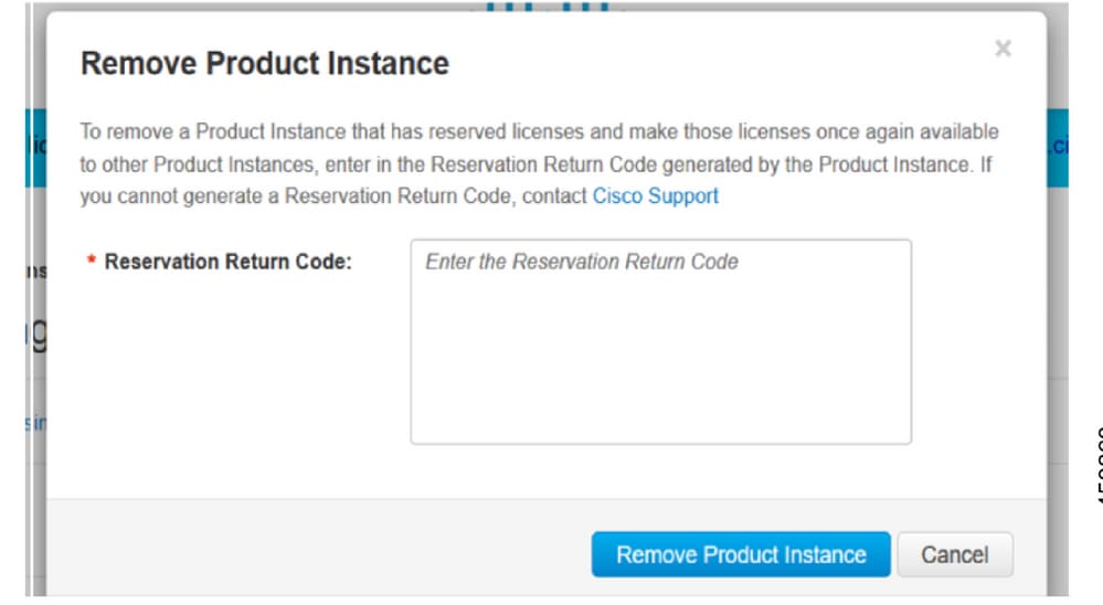 Remove Product Instance Screen