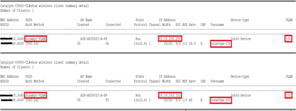 Verifique que su cliente esté asignado a la VLAN adecuada desde la CLI