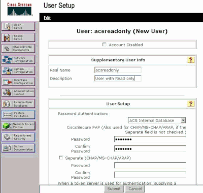 Provide the Real Name, Description and Password of the Added User