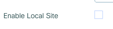 Enable Local site
