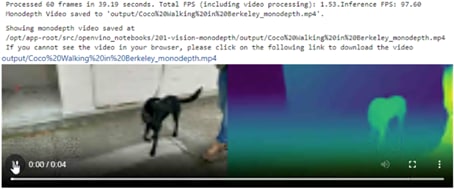 A black dog walking on a sidewalkDescription automatically generated