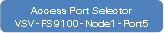 Access Port SelectorVSV-FS9100-Node1-Port5