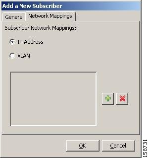 Add New Subscriber Network Mappings Tab