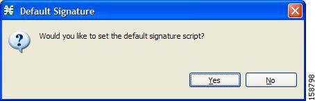 Default Signature message 