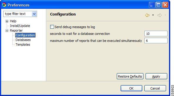 Database Preferences - Configuration
