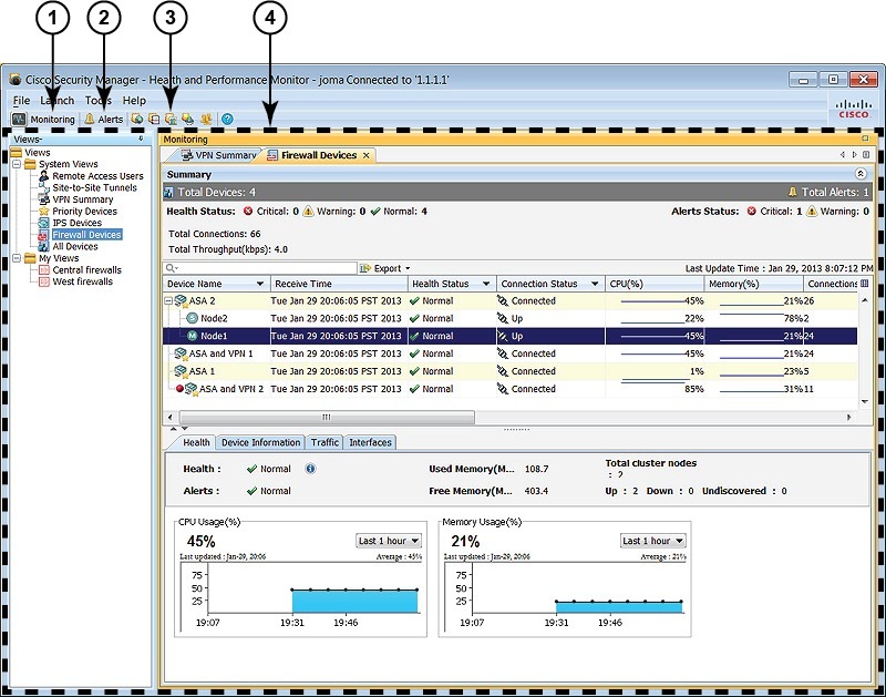 User Guide for Cisco Security Manager 4.4 Health and Performance