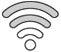 icône Wi-Fi avec 2 barres actives