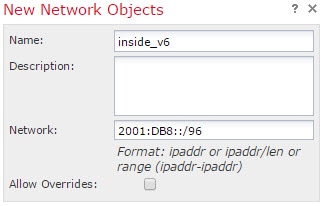 inside_v6 ネットワーク オブジェクト。