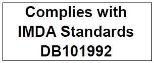 Complies with IMDA Standards DB101992