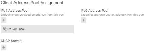 IPv4 アドレスプール。
