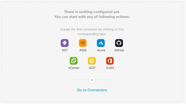 The Cisco Secure Dynamic Attributes Connector dashboard displays at-a-glance information about unconfigured and configured connectors, filters, and adapters