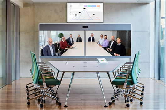 Cisco Webex Room 70 Dual G2 with Panorama upgrade in a large conference room